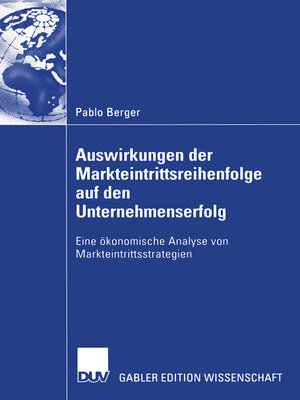 cover image of Auswirkungen der Markteintrittsreihenfolge auf den Unternehmenserfolg